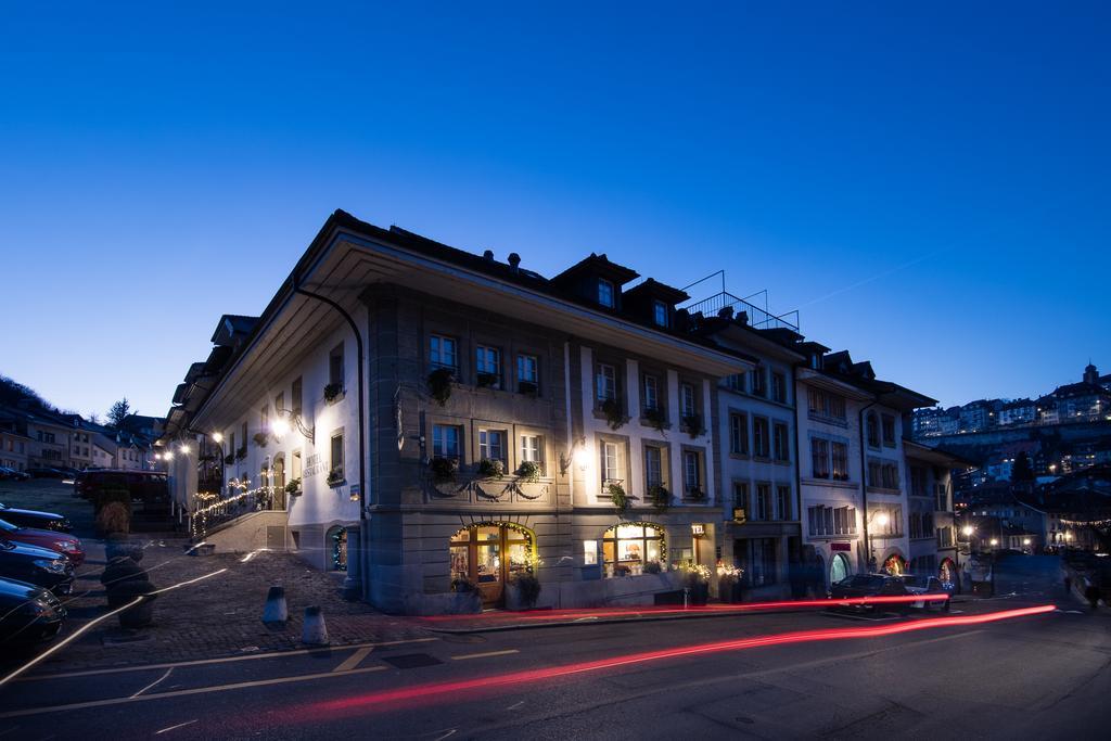 Hotel Restaurant Au Sauvage Friburgo Exterior foto