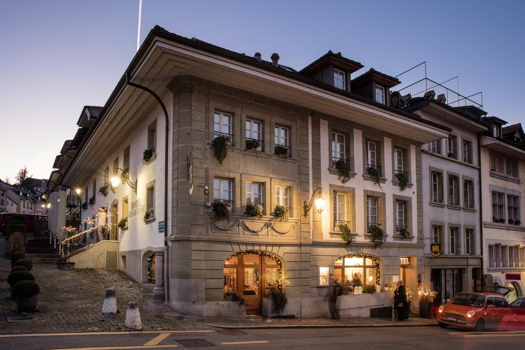 Hotel Restaurant Au Sauvage Friburgo Exterior foto